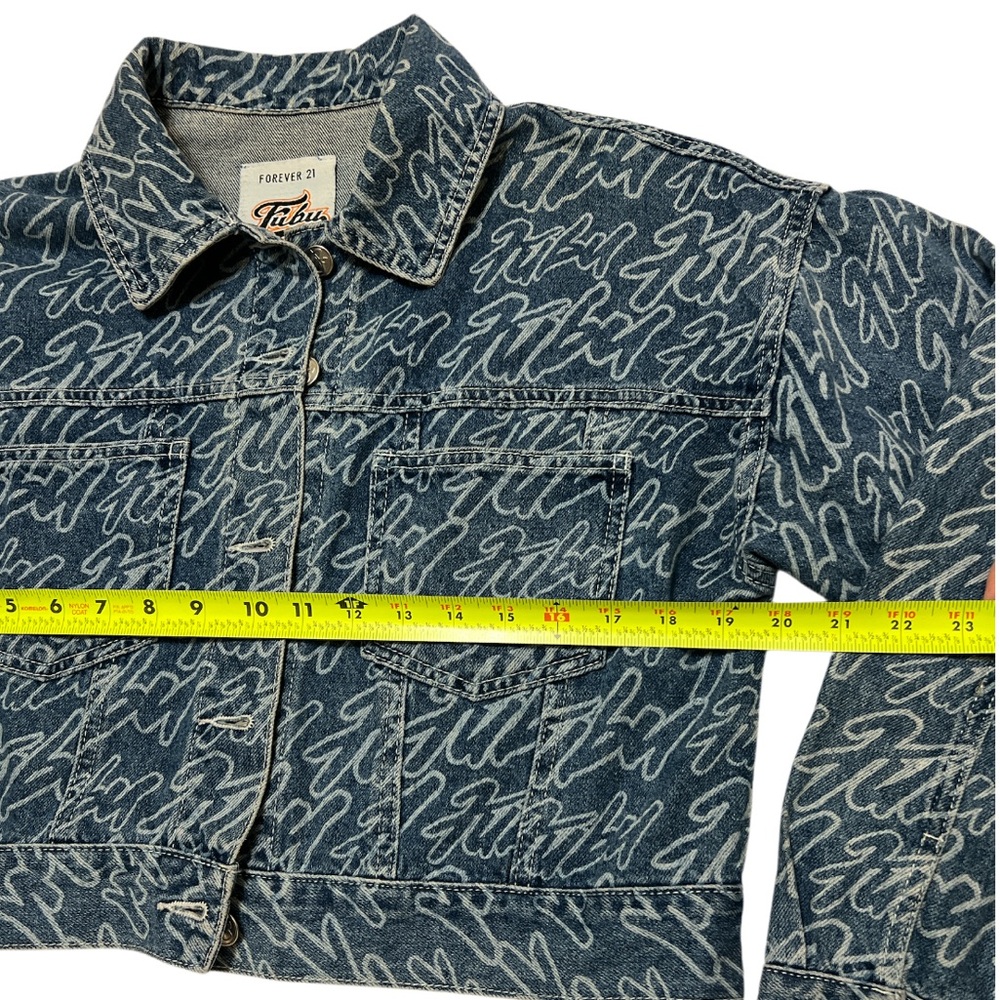 Forever 21 x Fubu Cropped Denim Jacket - Picture 3 of 8